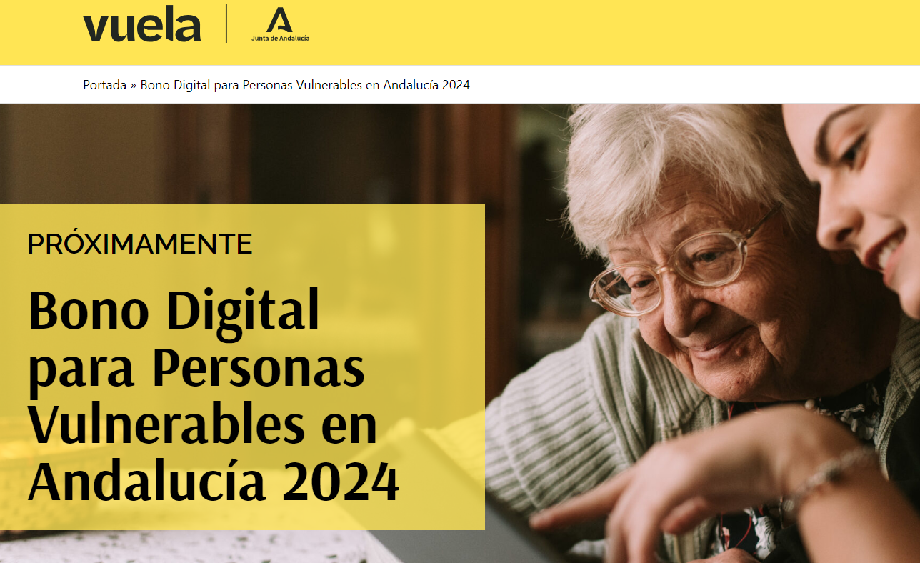 Bono Digital para Personas Vulnerables en Andalucía 2024